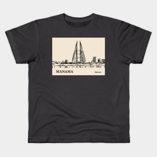 Manama - Bahrain Kids T-Shirt